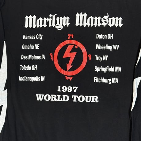 MARILYN MANSON "1997 WORLD TOUR" LS AGAINST FITS LIKE MEDIUM 2053