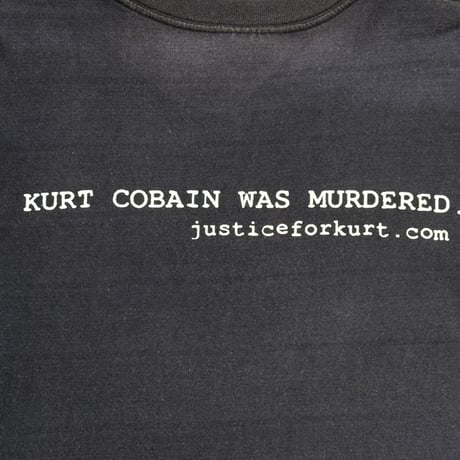 NIRVANA KURT COBAIN "WHO KILLED KURT COBAIN?"  EURO FITS LIKE X-LARGE 1479
