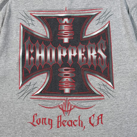 WEST COAST CHOPPERS "BRAND LOGO GRAY" JESSE WHO? FITS LIKE LARGE 1434
