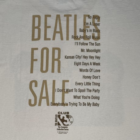 THE BEATLES "BEATLES FOR SALE" ALL SPORT X-LARGE 834