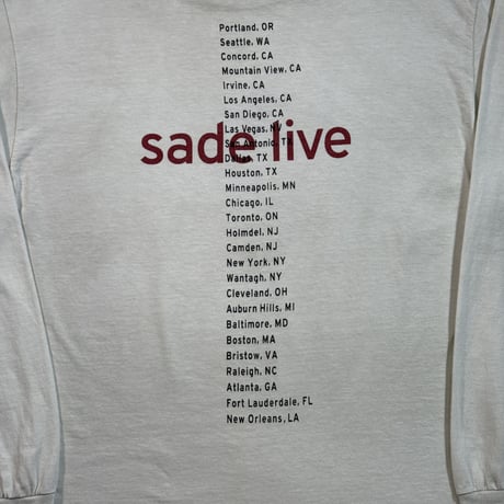 SADE "LOVERS ROCK TOUR 2001" LS FITS LIKE X-LARGE 2153