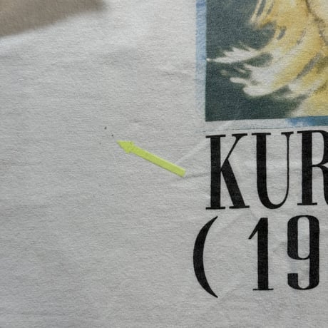 NIRVANA "KURT COBAIN MEMORIAL" GIANT BY TULTEX X-LARGE 2068