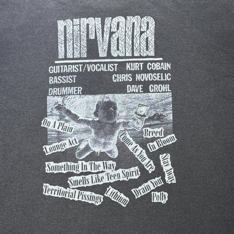 NIRVANA "NEVERMIND" ONEITA X-LARGE 2986