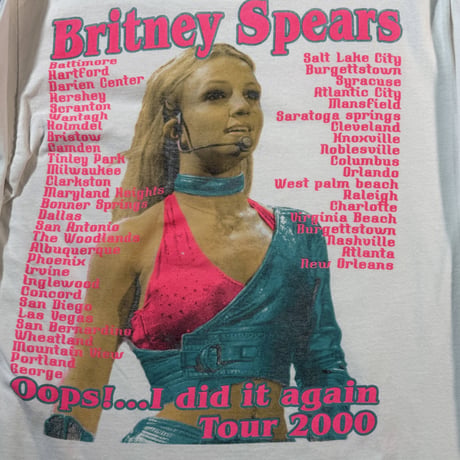 BRITNEY SPEARS "OOPS!...I DID IT AGAIN TOUR 2009" LS GILDAN X-LARGE 2090