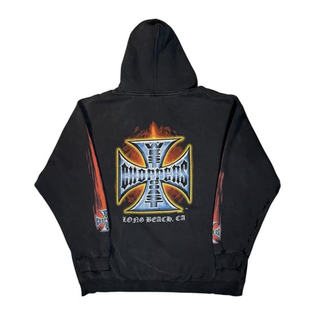 WEST COAST CHOPPERS "FLAME LOGO" HOODIE WCC TAG X-LARGE 2177