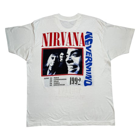 NIRVANA "NEVERMIND TOUR 1992" FITS LIKE X-LARGE 1889