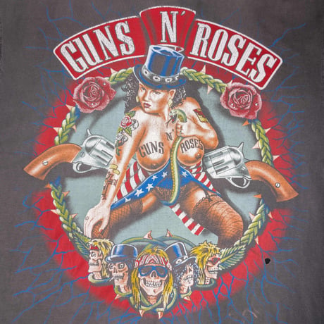 GUNS N' ROSES " A WOMAN HOLDING A SNAKE PRINT " X-LARGE  76