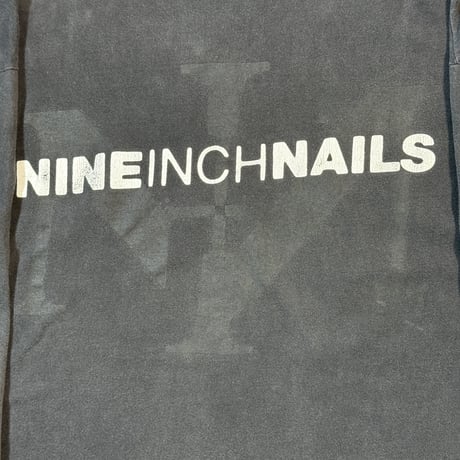 NINE INCH NAILS "BOX LOGO" LS HANES X-LARGE 1814