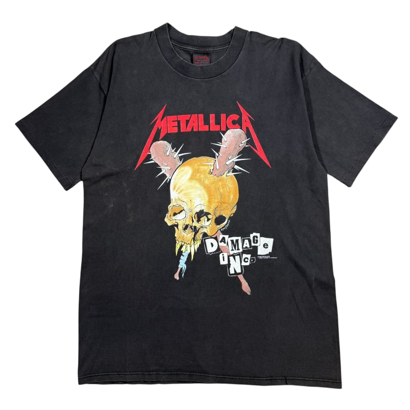 洋楽 LLICA DAMAGE INC. TOUR 1989 3LP Vintage 1989 Metallica Damage Inc Tour T-Shirt – Mills