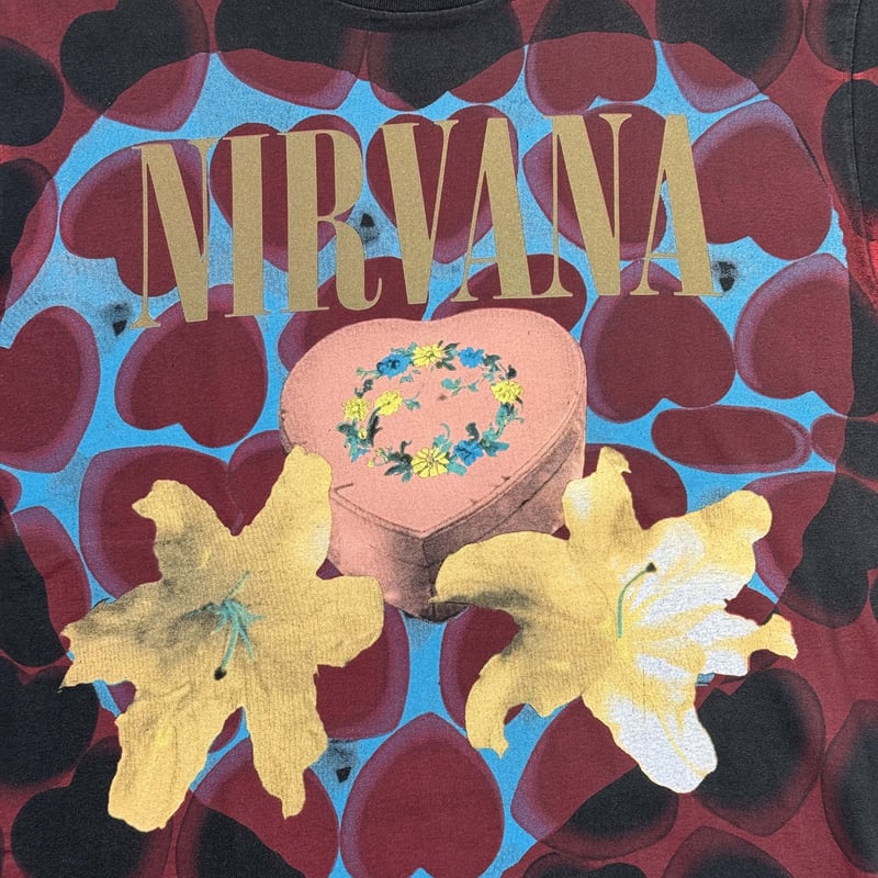 NIRVANA ”HEART SHAPED BOX” 1993 GIANT BY TULTEX