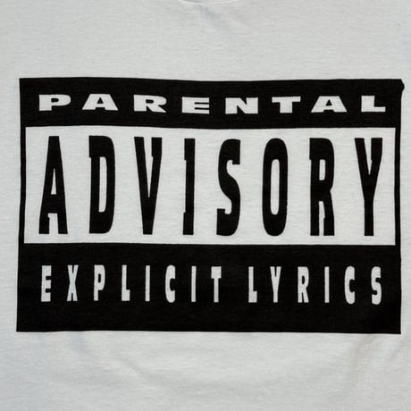 PARENTAL ADVISORY "WARNING" SCREEN STARS XX-LARGE 1764