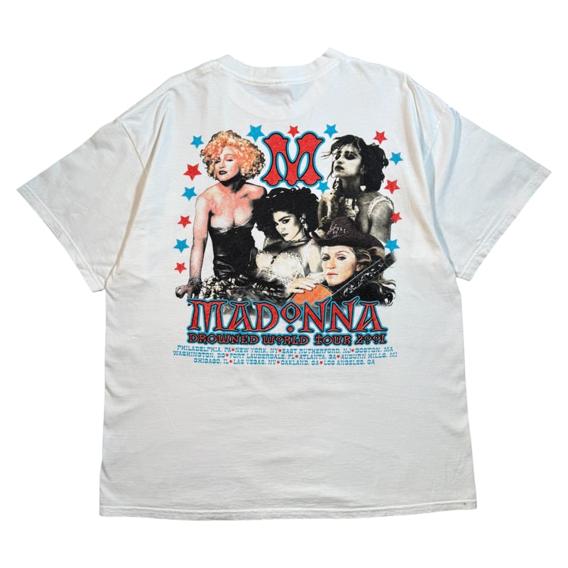 ヴィンテージ 2001 マドンナ　world tour Tシャツ L Madonna vintage t shirt Drowned World 2001 Tour Era Music 2000's
