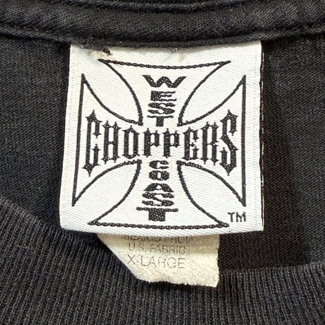 WEST COAST CHOPPERS "SKULL WITH HELMET" LS WCC TAG X-LARGE 2078