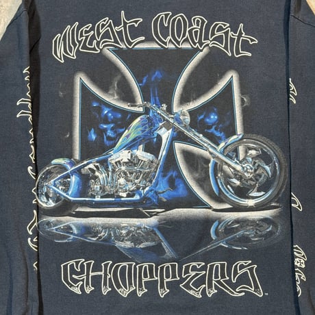 WEST COAST CHOPPERS "BLUE FLAME" LS JESSE WHO? X-LARGE1811