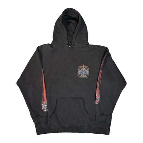 WEST COAST CHOPPERS "FLAME LOGO" HOODIE WCC TAG X-LARGE 2177