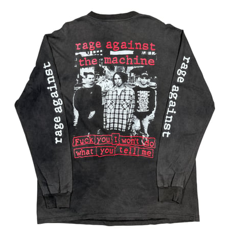 RAGE AGAINST THE MACHINE "FUCK YOU I WON'T DO WHAT YOU TELL ME" FITS LIKE X-LARGE 1617