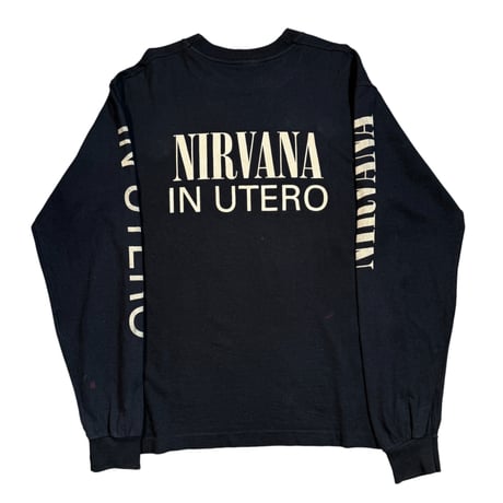 NIRVANA "IN UTERO BLACK" SCREENSTARS X-LARGE 1893