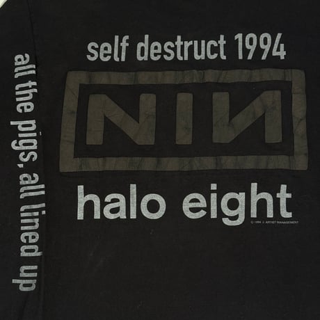 NINE INCH NAILS 1994 the downward spiral self destruct LS  FRUIT OF THE LOOM X-LARGE  1199