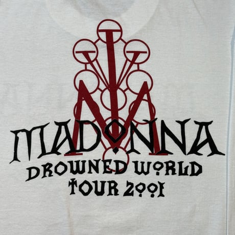 MADONNA "DROWNED WORLD TOUR 2001" LS FITS LIKE X-LARGE 1791