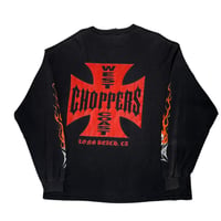 WEST COAST CHOPPERS "RED LOGO" LS JESSE WHO? FITS LIKE X-LARGE 2104