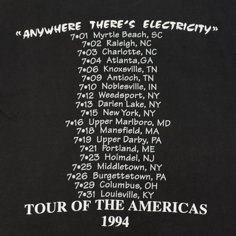 Mötley Crüe "ANYWHERE THERE'S ELECTRICITY :TOUR OF THE AMERICAS 1994" BROCKUM X-LARGE 1204