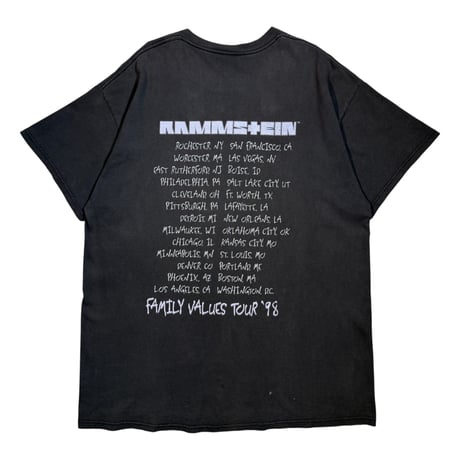 RAMMSTEIN "FAMILY VALUES TOUR 1998" DELTA X-LARGE NO.2013
