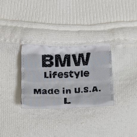 BMW EMBLEM LOGO TEE WHITE LARGE 663