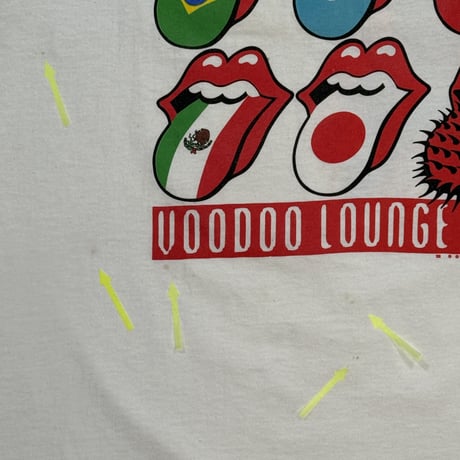 THE ROLLING STONES 【VOODOO LOUNGE 】 BROCKUM X-LARGE ローリングストーンズ 1390