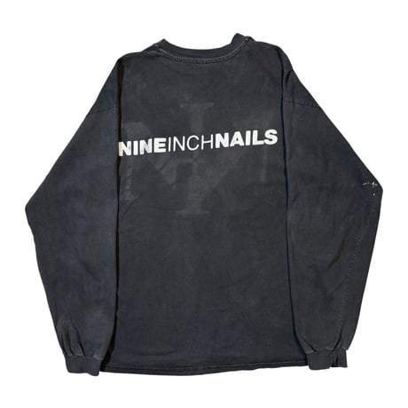NINE INCH NAILS "BOX LOGO" LS HANES X-LARGE 1814