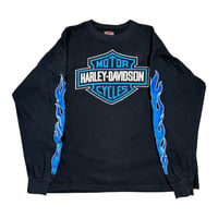 HARLEY DAVIDSON "BLUE FLAME" HARLEY TAG XX-LARGE 1895
