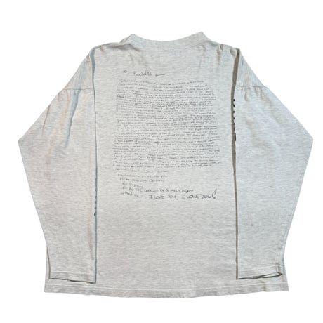 KURT COBAIN "MEMORIAL WHITE" LS FITS LIKE X-LARGE 2319