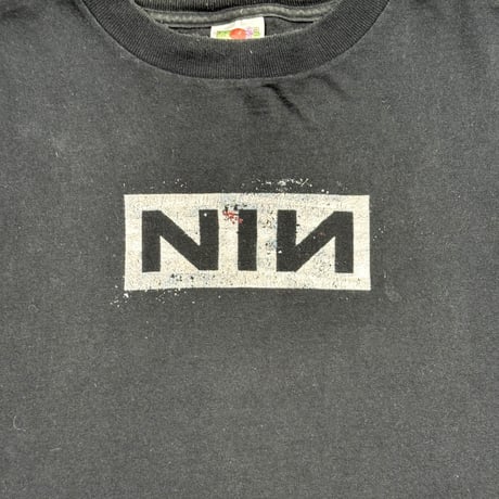 NINE INCH NAILS "BOX LOGO" FRUIT OF THE LOOM LARGE 525