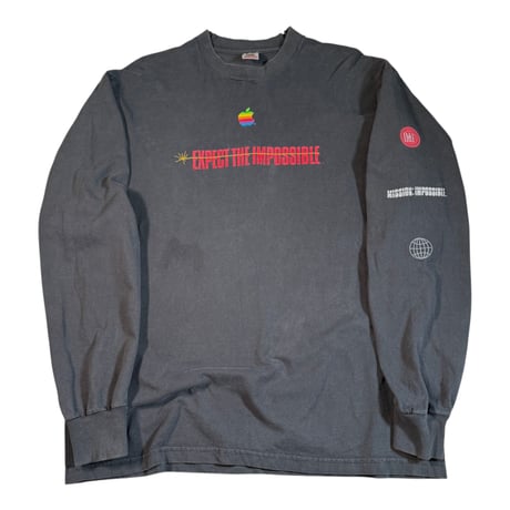希少 Apple Tシャツ ユニセックス vintage GF434 Tシャツ アップル Apple 企業T アドT マック ロゴ L