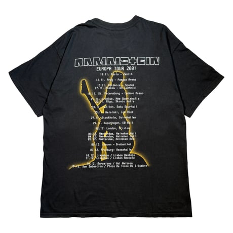 RAMMSTEIN "EUROPE TOUR 2001" FITS LIKE X-LARGE 2015