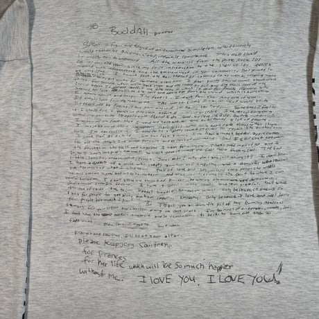 KURT COBAIN "MEMORIAL WHITE" LS FITS LIKE X-LARGE 2319