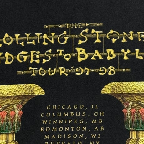 THE ROLLING STONES "BRIDGE TO BABYLON TOUR 97-98" ANVIL X-LARGE 1407