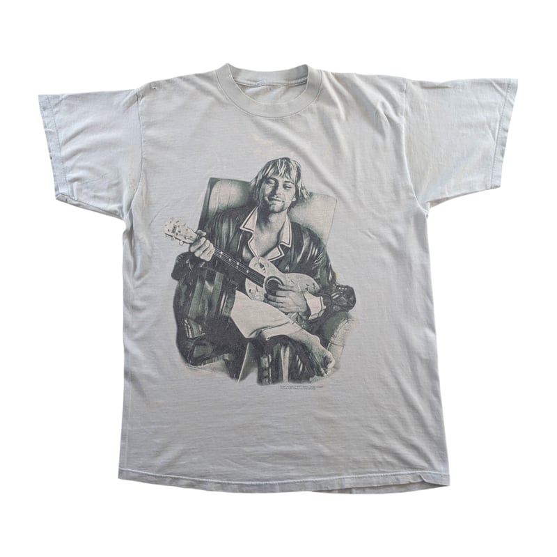 希少 NIRVANA  Cobain END OF MUSIC Tシャツ Distressed* KURT COBAIN NIRVANA VTG The End Of Music Grunge