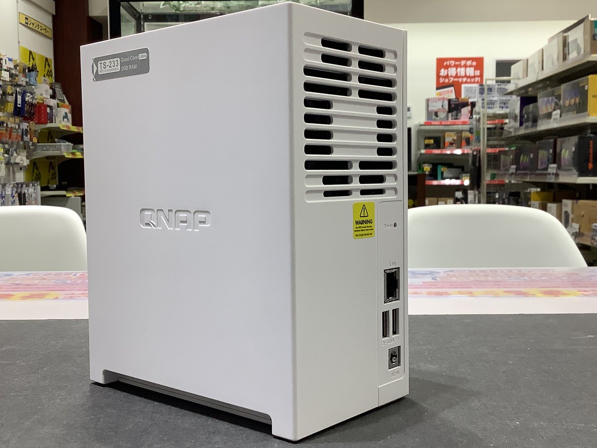 中古】NAS QNAP TS-233 | デジタルショップ パワーデポ