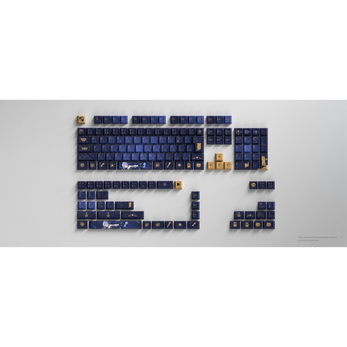 星街すいせい コラボ キーキャップ＆マウスパッドセット HYTE 初回限定版 HYTE Hoshimachi Suisei Keycap + Mouse Pad (初回限定版