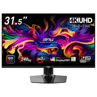 MSI MPG 321URX QD-OLED 31.5インチ 4KUHD(3840×2160) QD-OLEDパネル搭載 リフレッシュレート240Hz 次世代QD-OLEDパネル搭載ゲーミングモニター