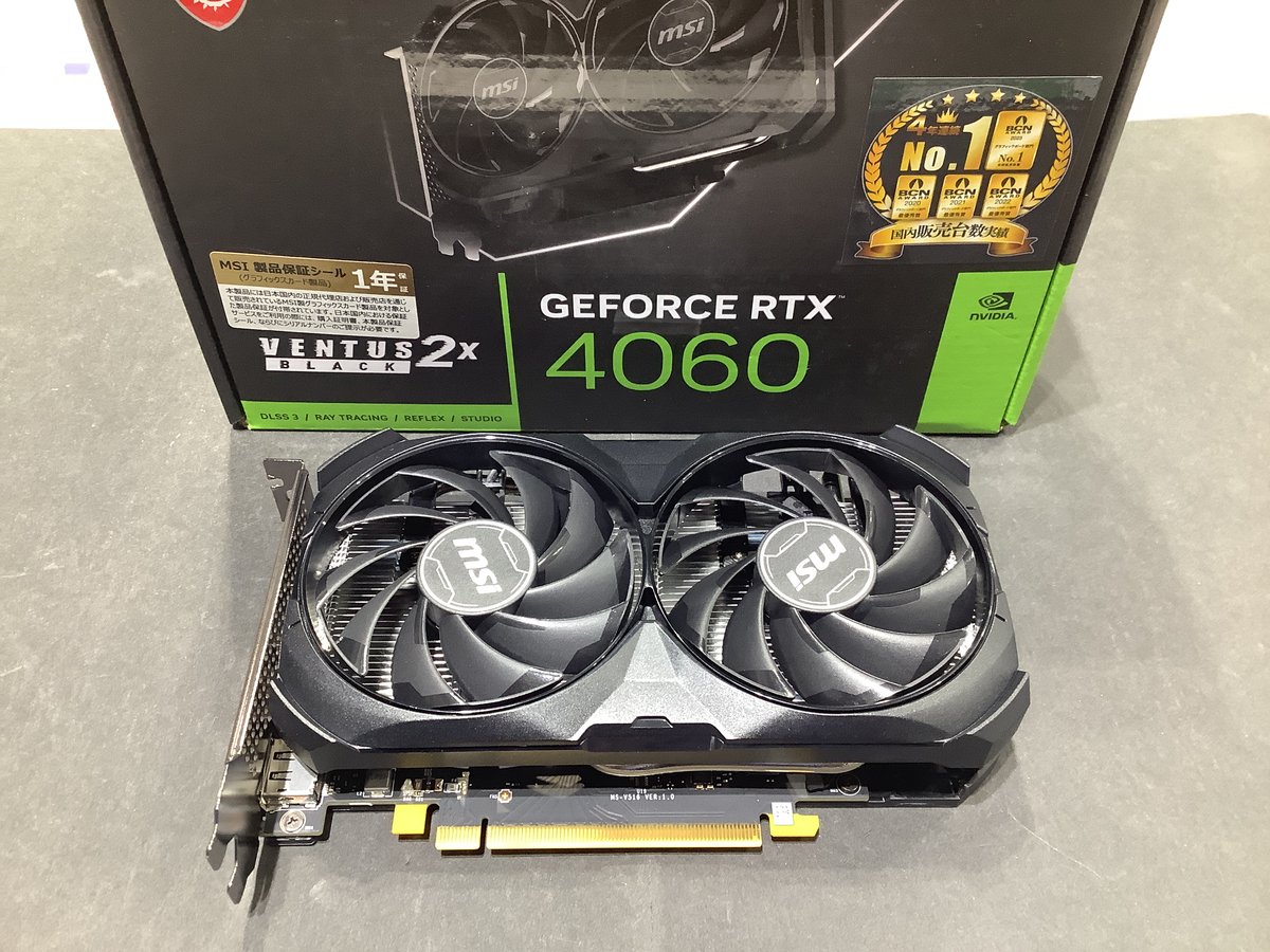 MSI GeForce RTX 4060 VENTUS 2X BLACK 中古 Amazon.com: MSI GeForce RTX 4060 Ventus 2X Black 8G OC Gaming
