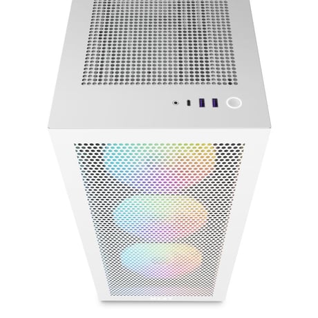 NZXT H7 Flow RGB White  CM-H71FW-R1