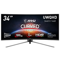 MSI MAG-345CQR 34インチ UWQHD(3440×1440) VAパネル リフレッシュレート180Hz 応答速度1ms ウルトラワイドゲーミングモニター