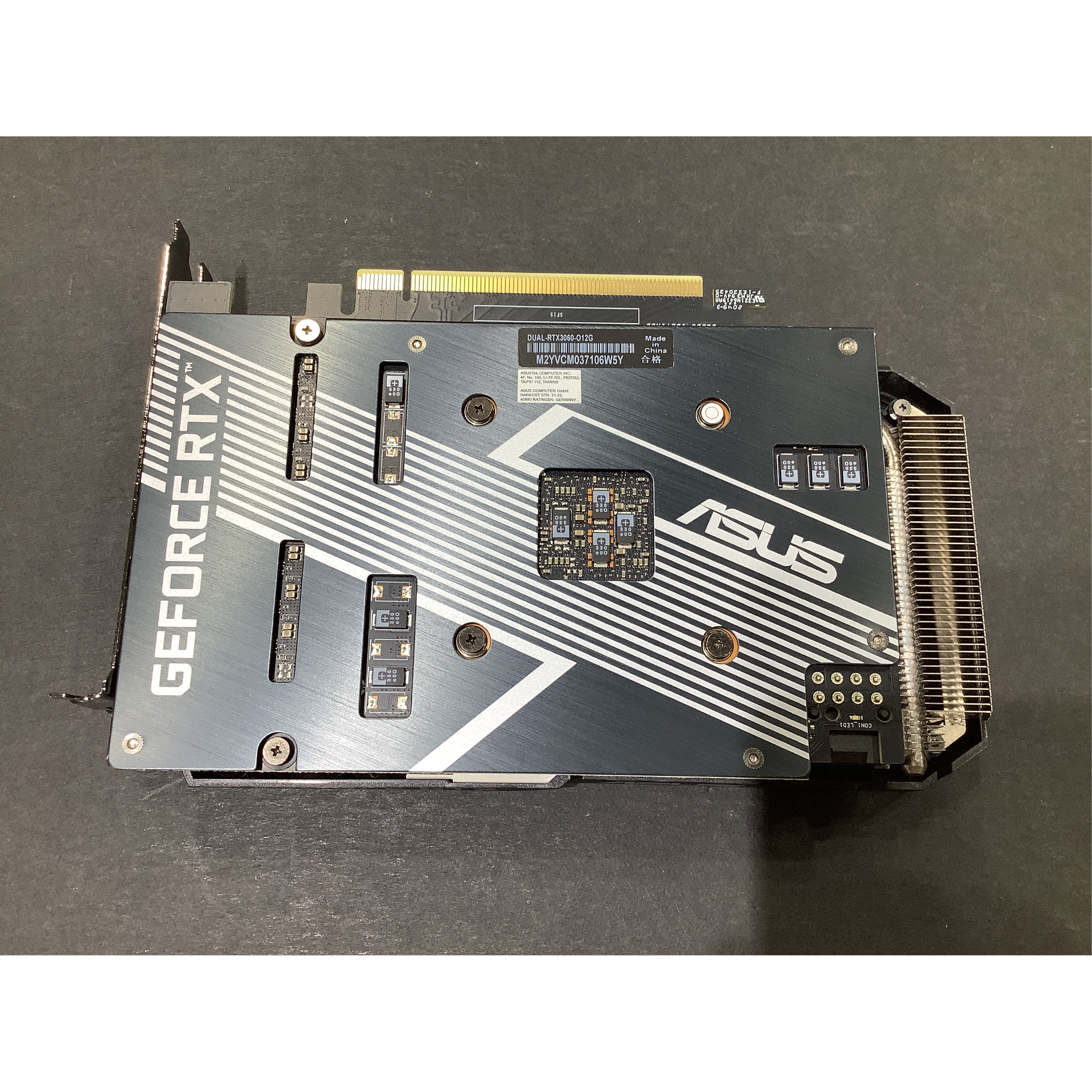 中古】ASUS GeForce RTX3060 12GB DUAL-RTX3060-O12G
