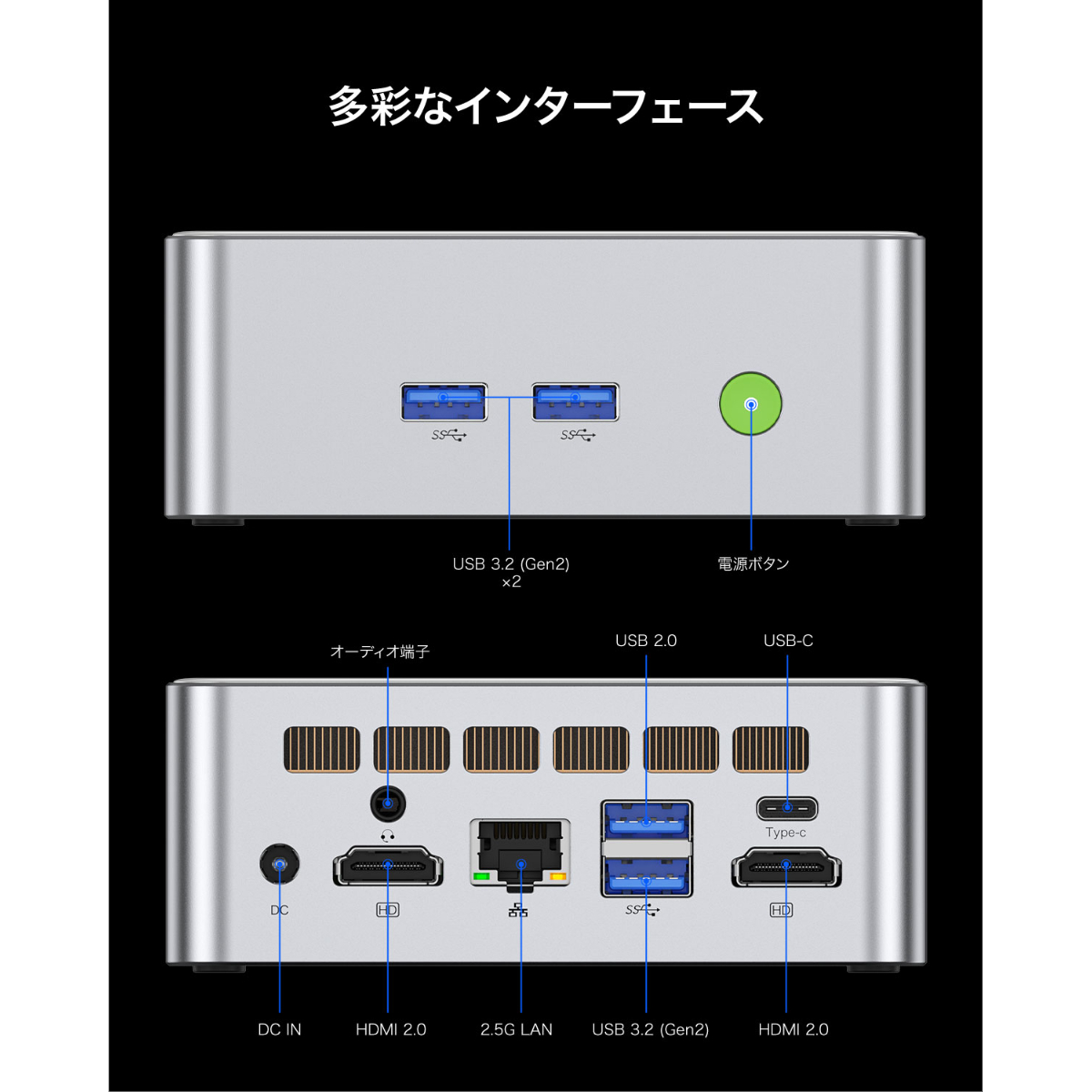 GMKtec NucBox M3 ミニPC Core i5-12450H/Windows11P