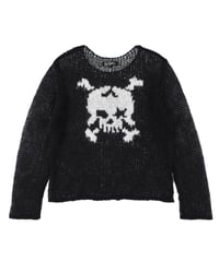 Skull mohair knit