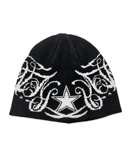 Reversible beanie【blue/black】