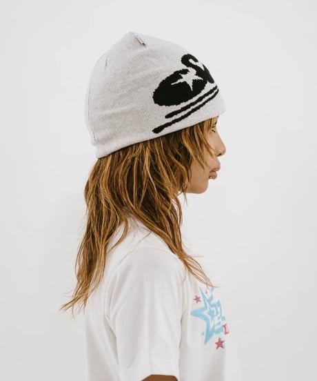 Reversible beanie【blue/black】