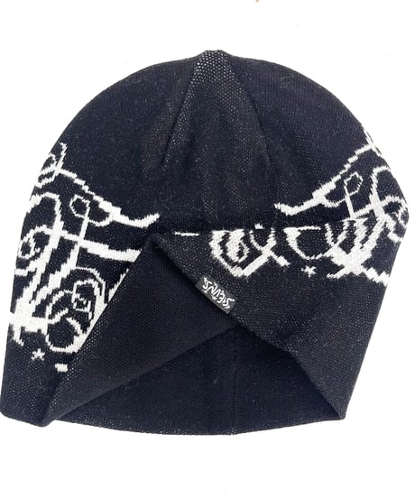 Reversible beanie【blue/black】