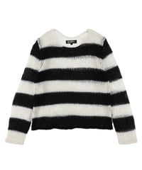 Striped mohair knit